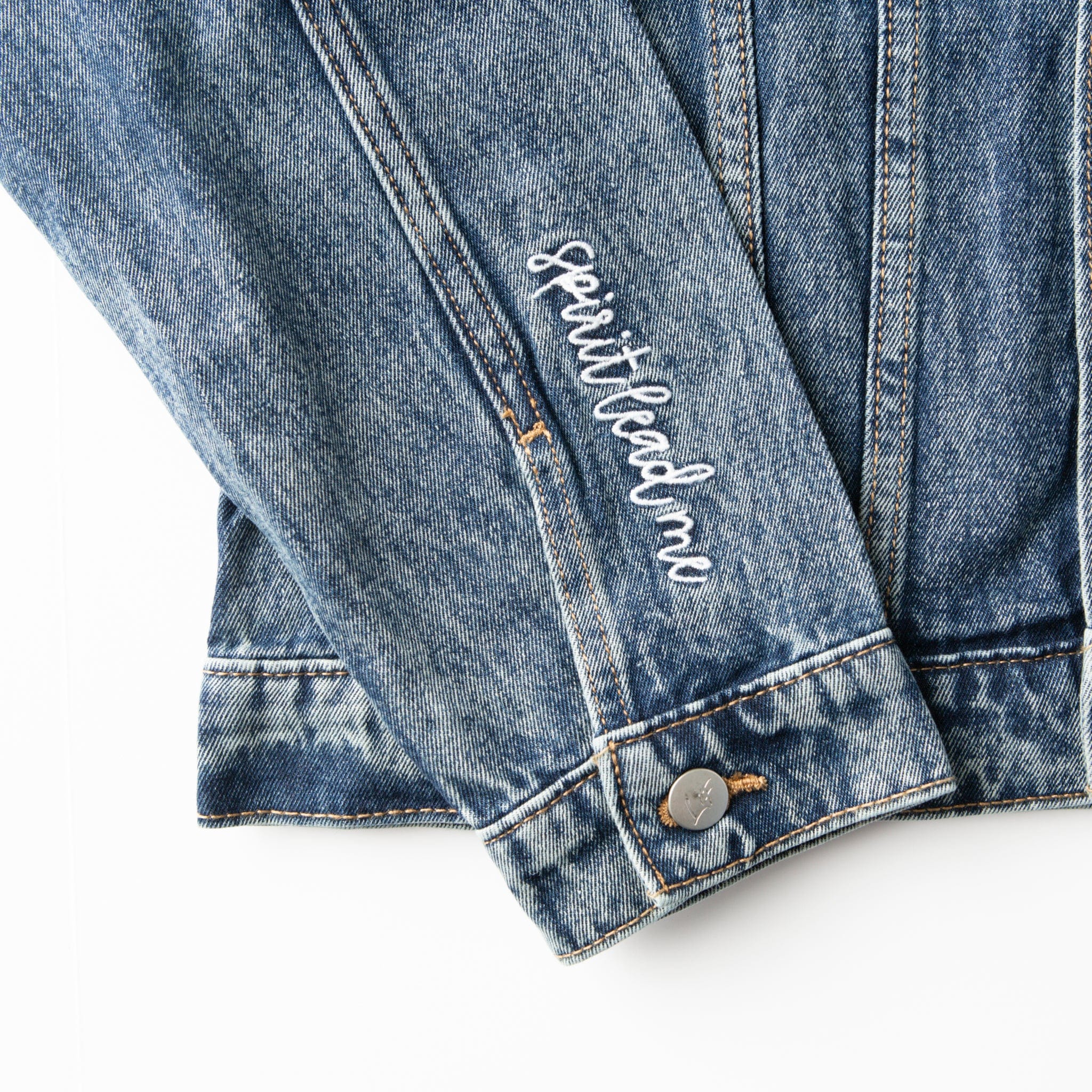 Vintage Washed Spirit Lead Me Denim Jacket - Image 2