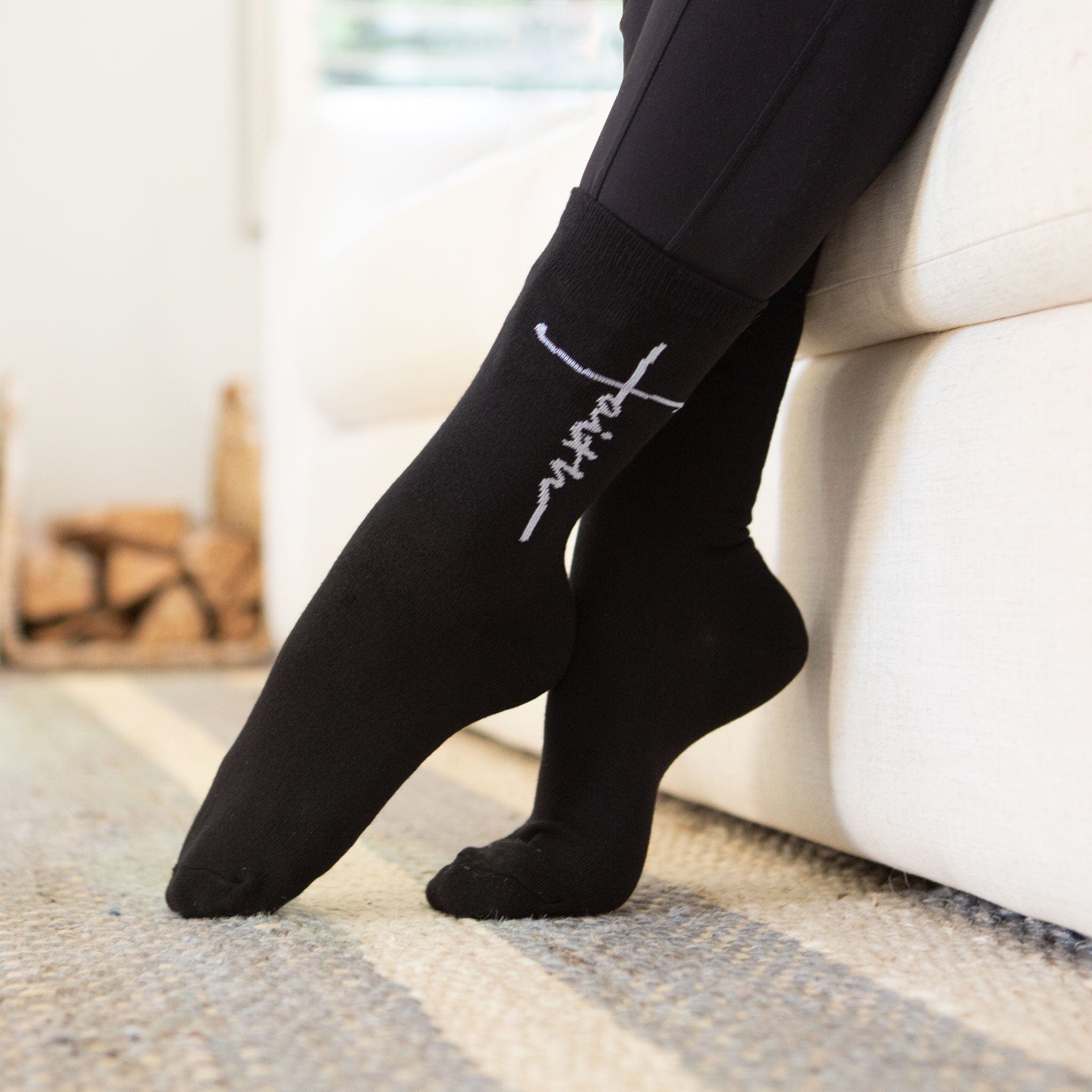 Faith Cross Crew Socks - Image 4