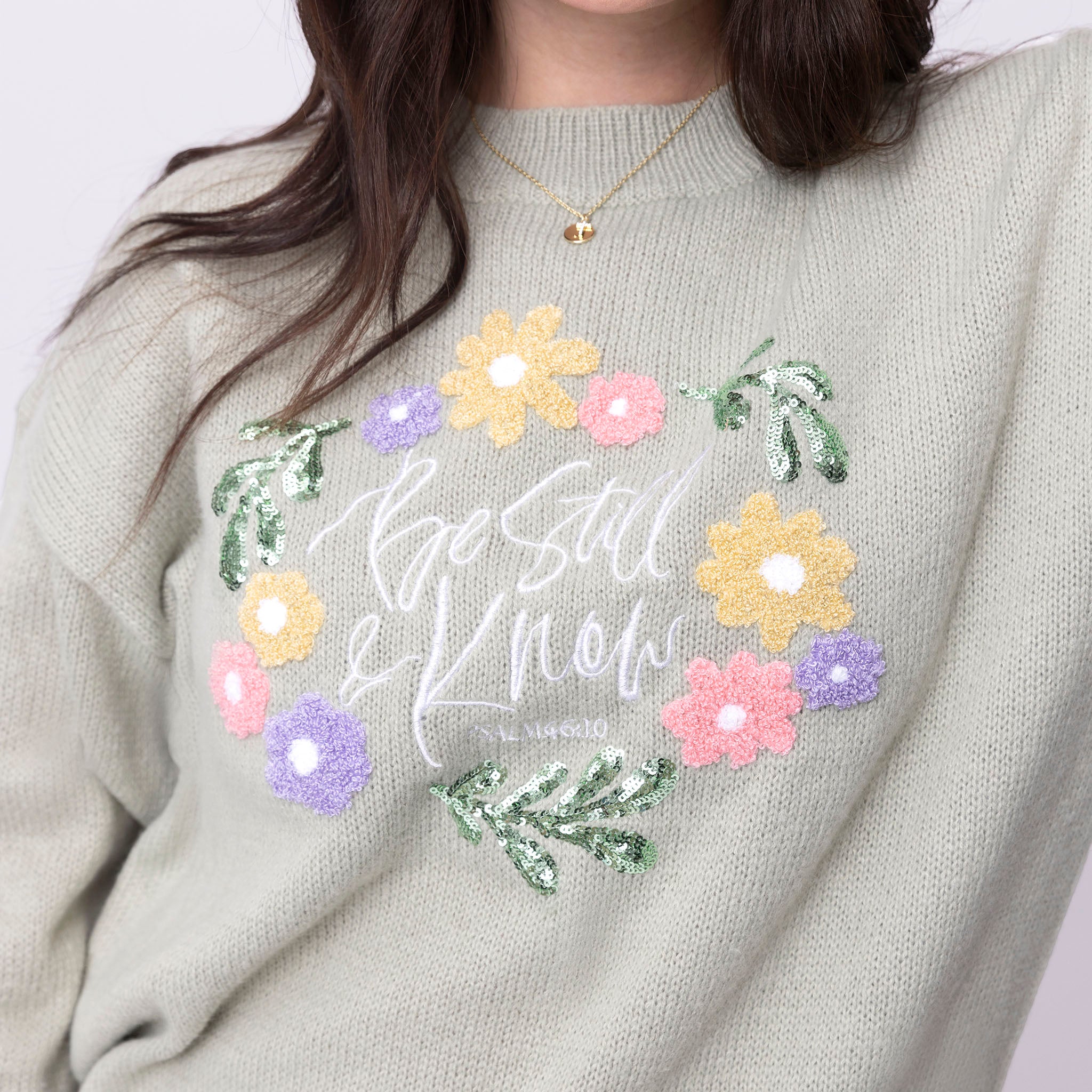 Be Still & Know Embellished Sweater - Image 3