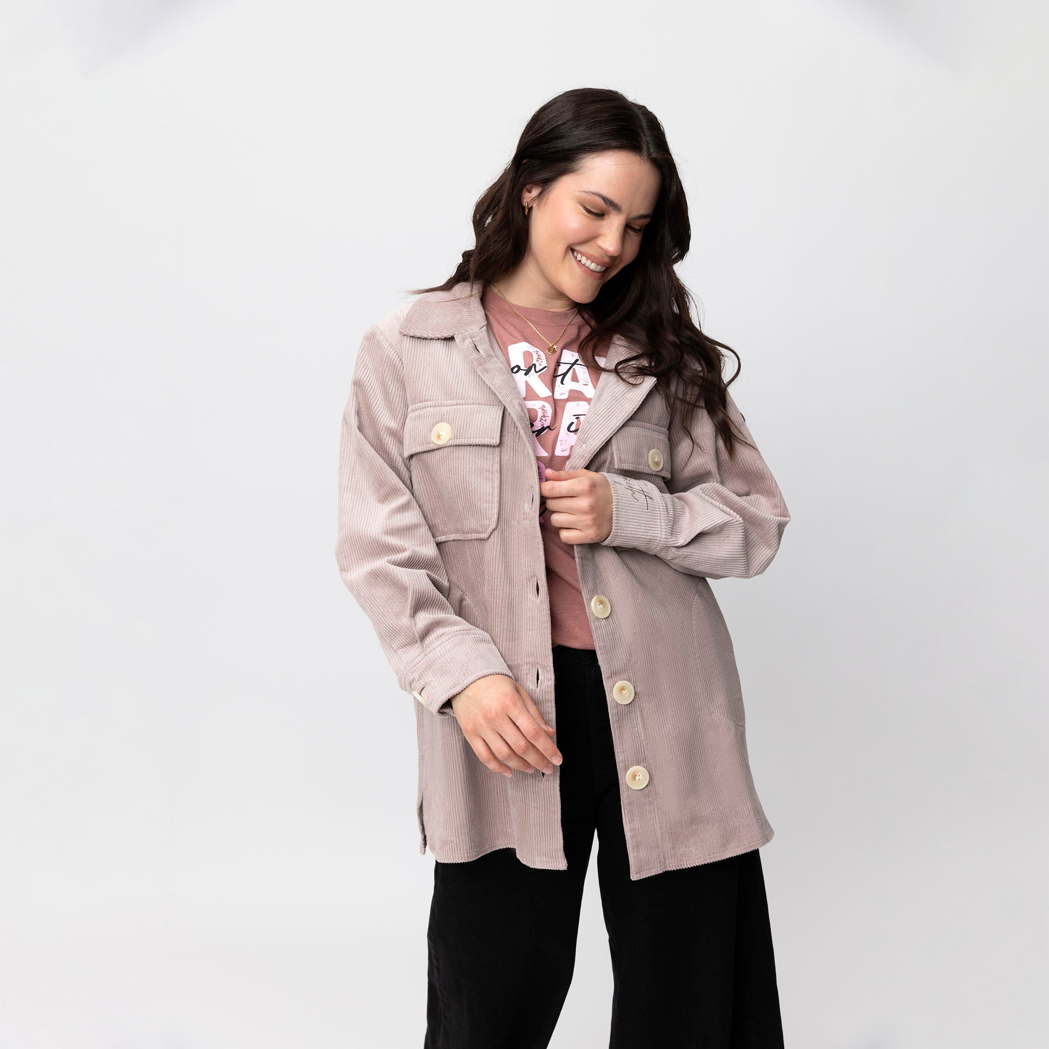 Faith Corduroy Shacket - Image 3