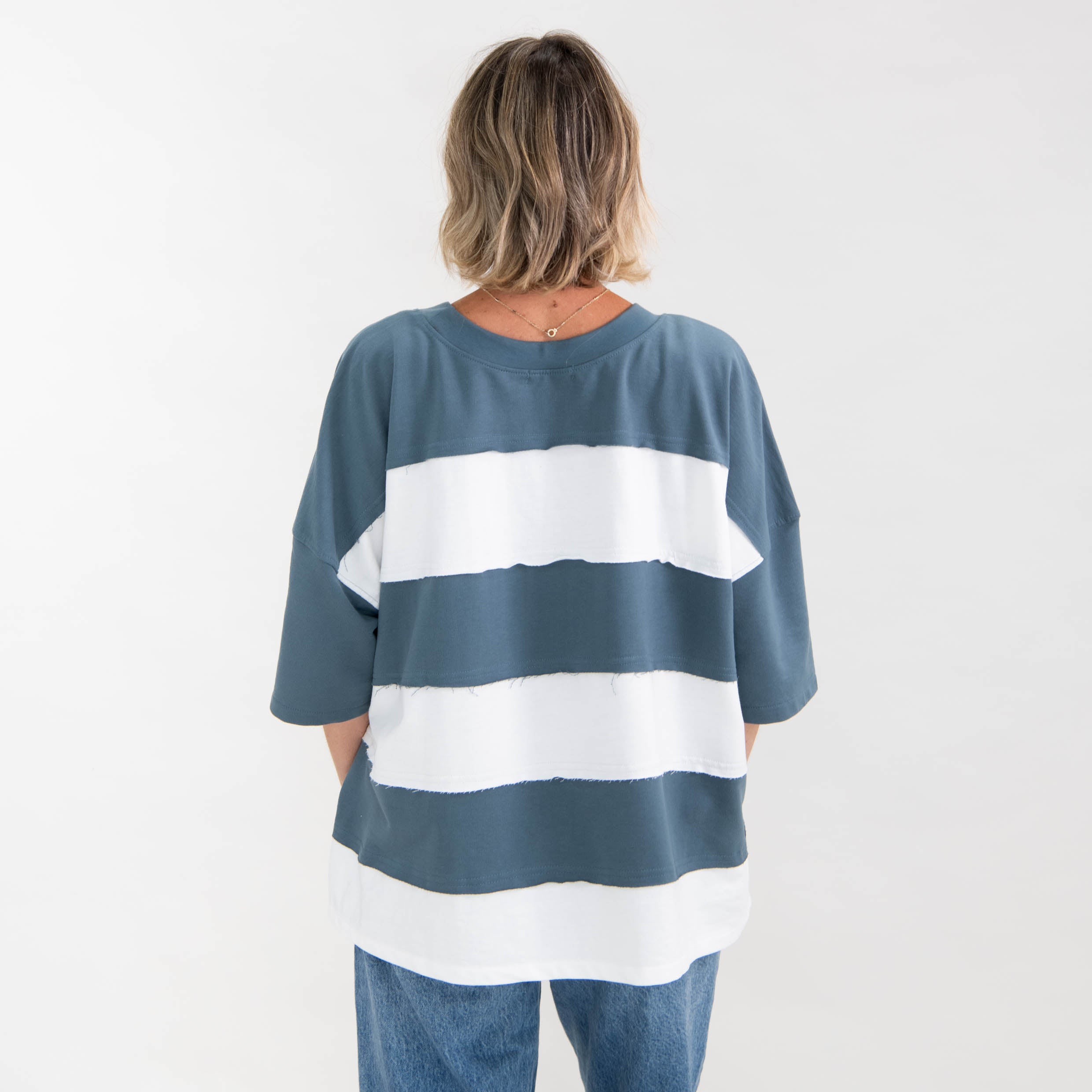 Blessed Oversized Stripe Tee - Image 2