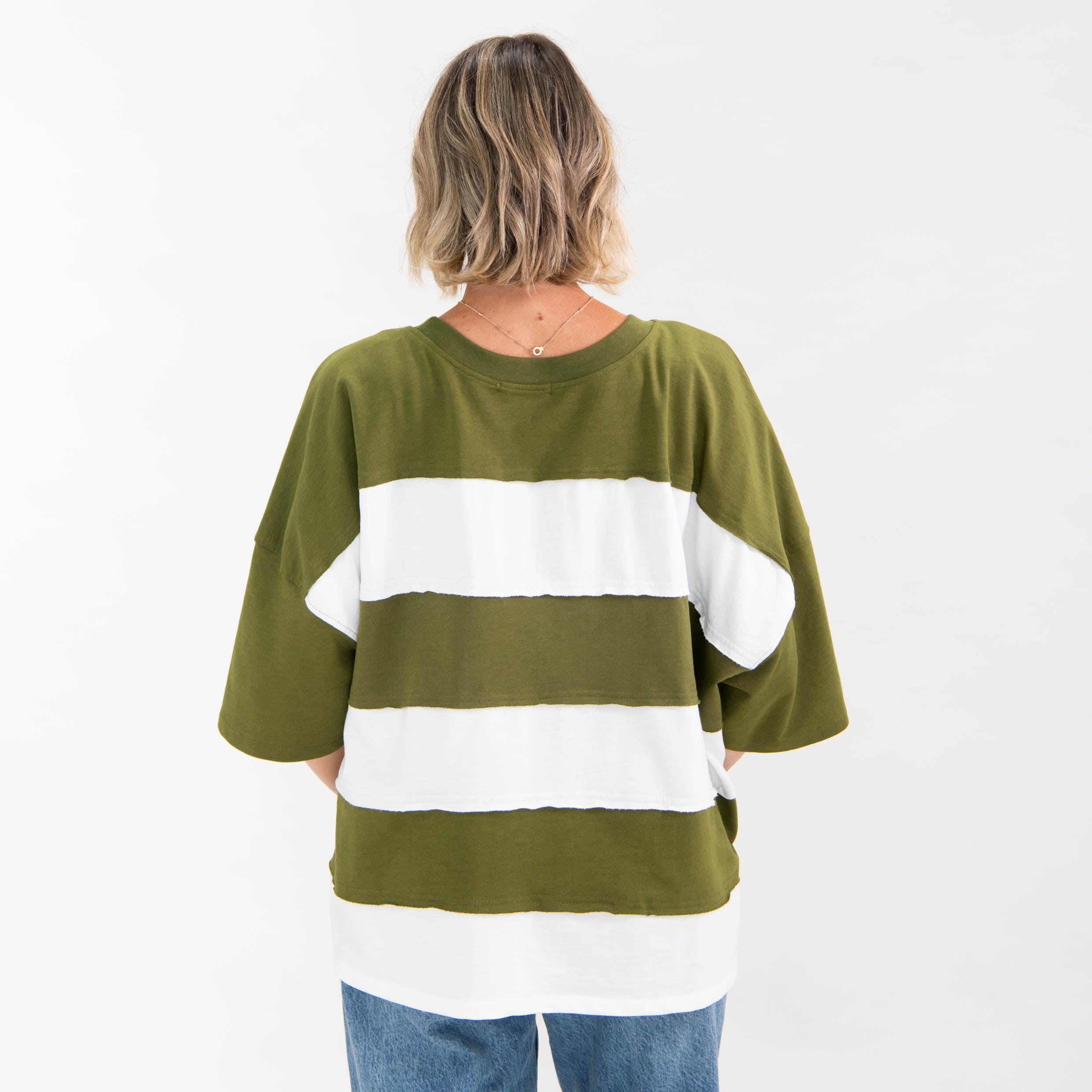 Amen Oversized Stripe Tee - Image 2
