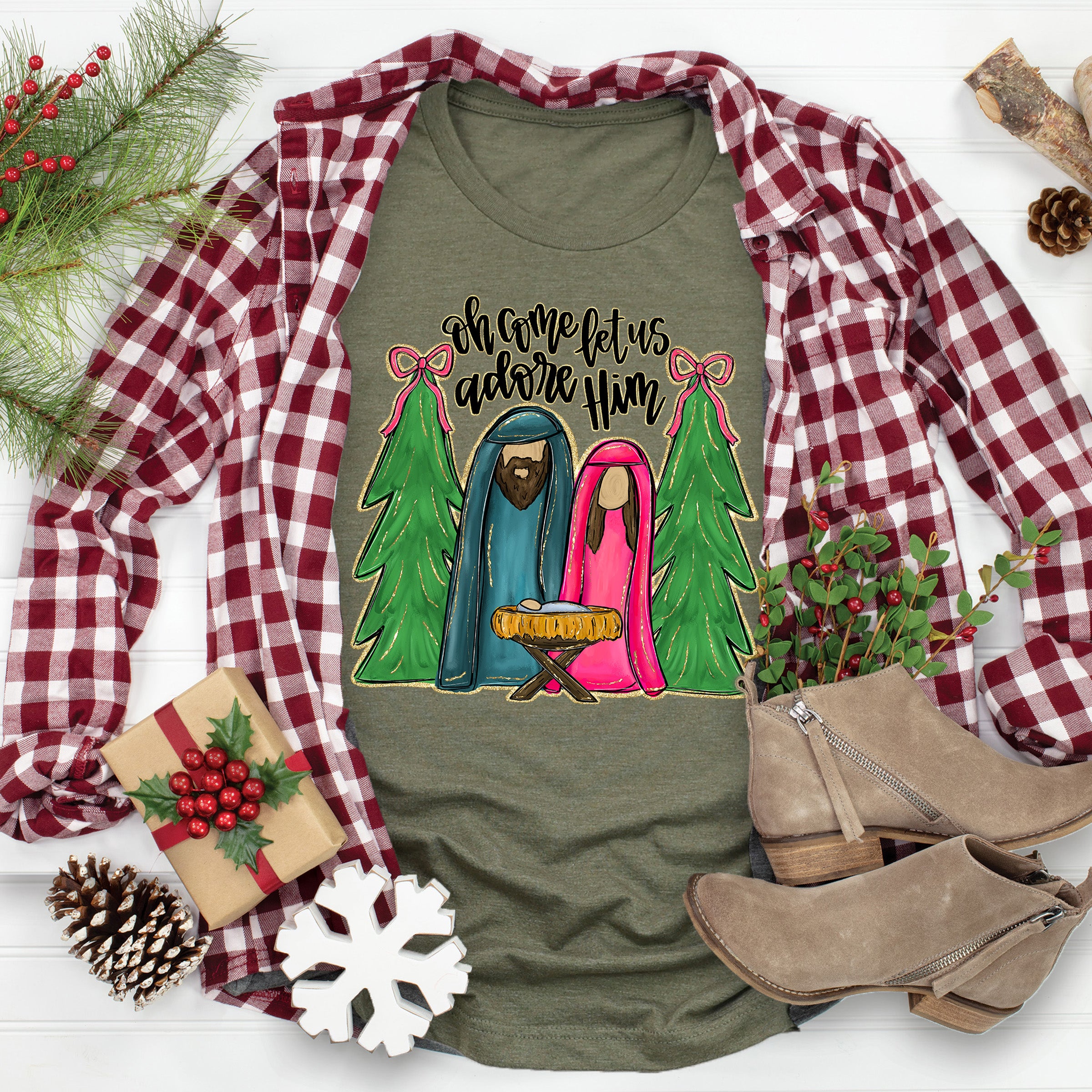 Adore Him Manger Tee