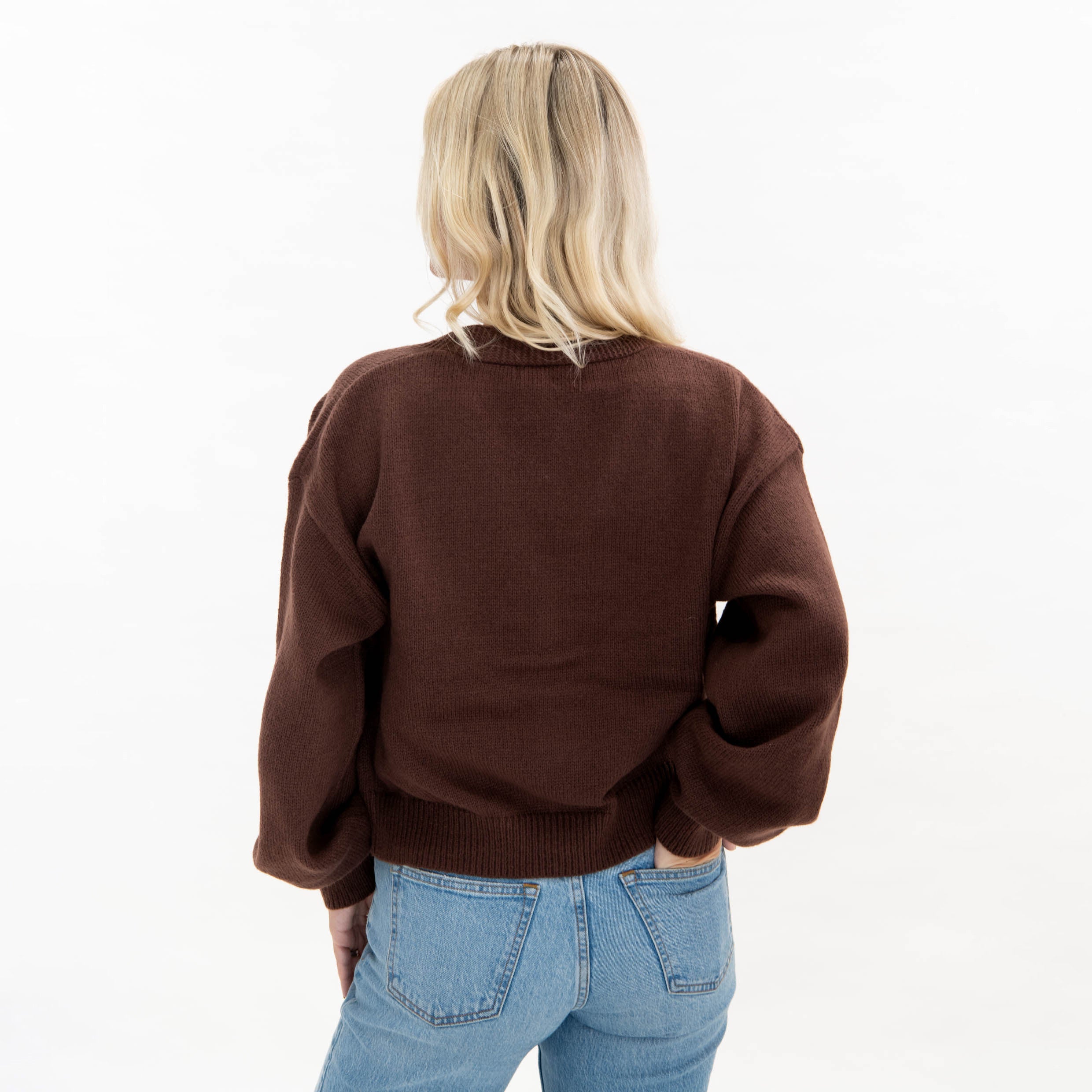 Gingerbread Joyful Merry Blessed Cardigan - Image 4