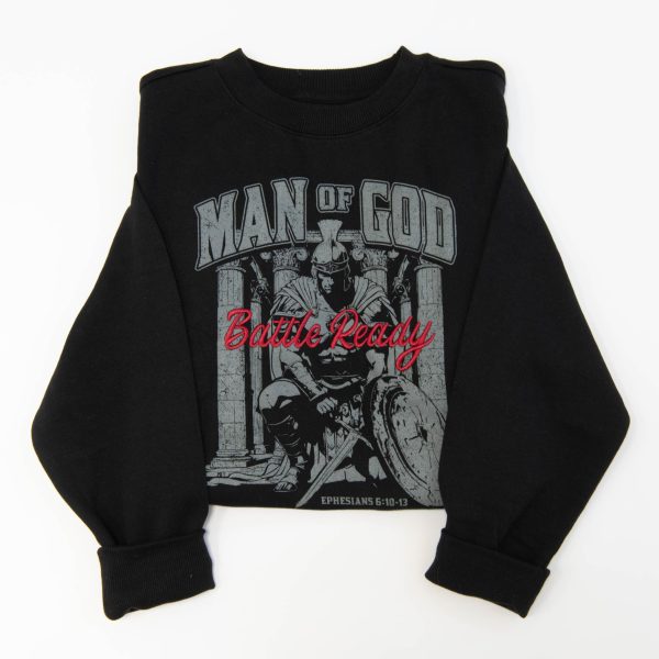 Man of God Embroidered Crewneck Sweatshirt