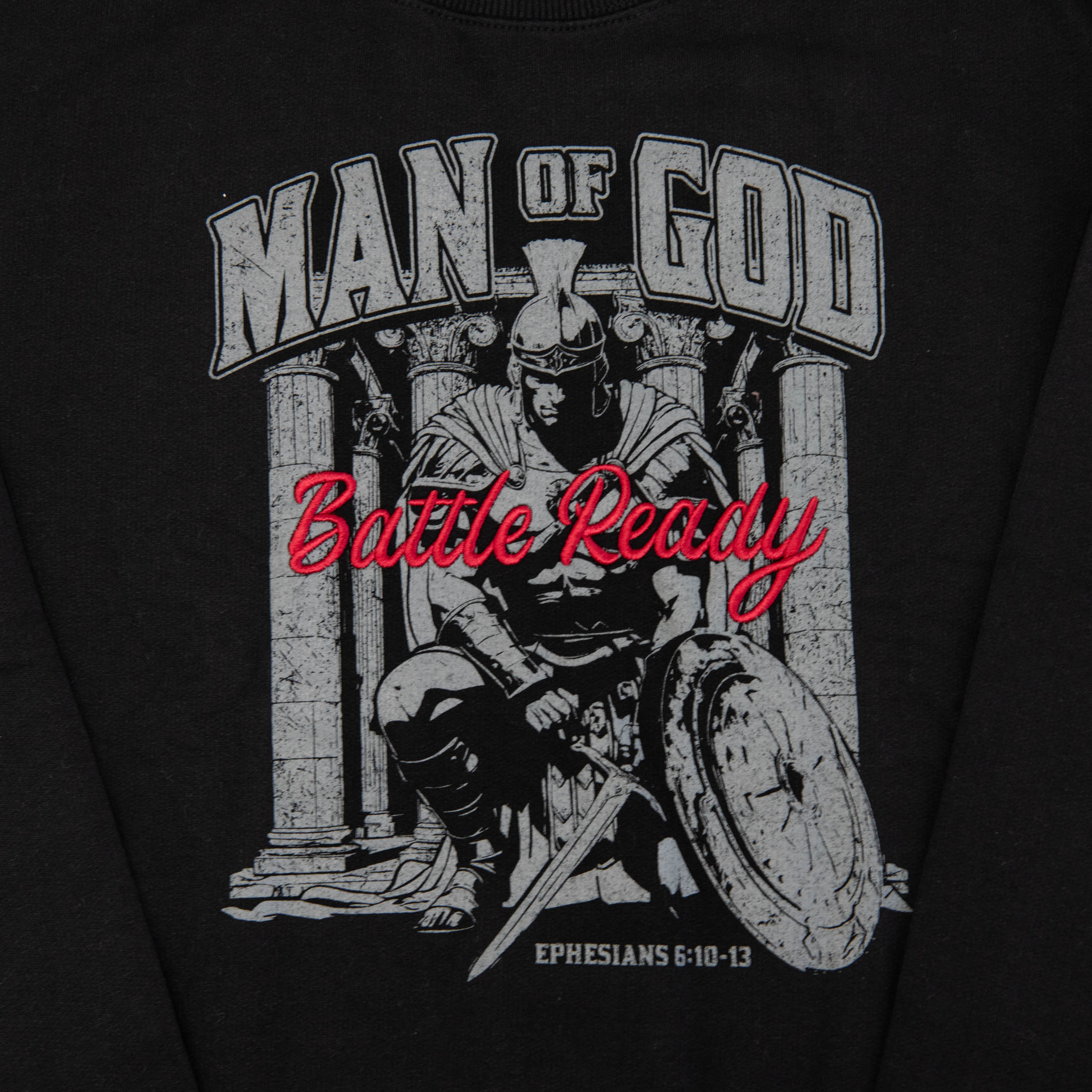 Man of God Embroidered Crewneck Sweatshirt - Image 3