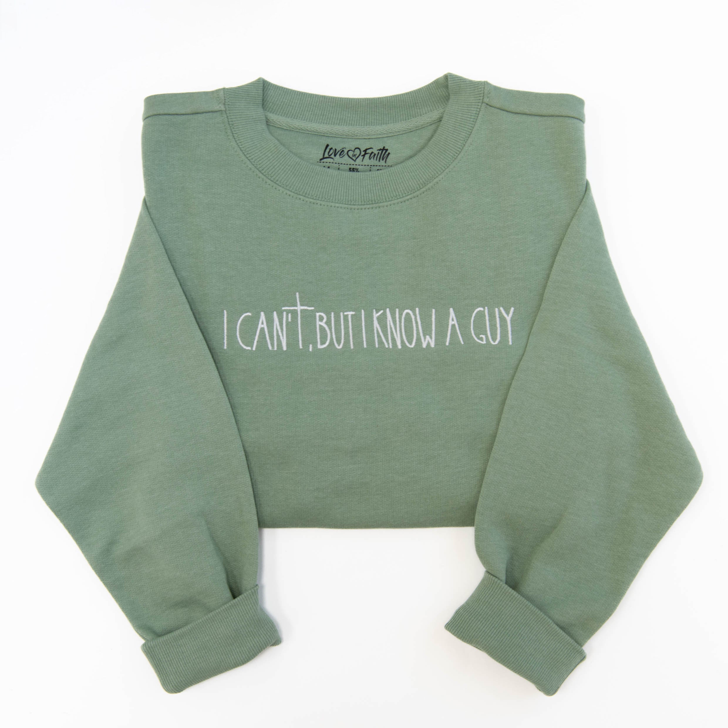 I Know a Guy Embroidered Crewneck Sweatshirt