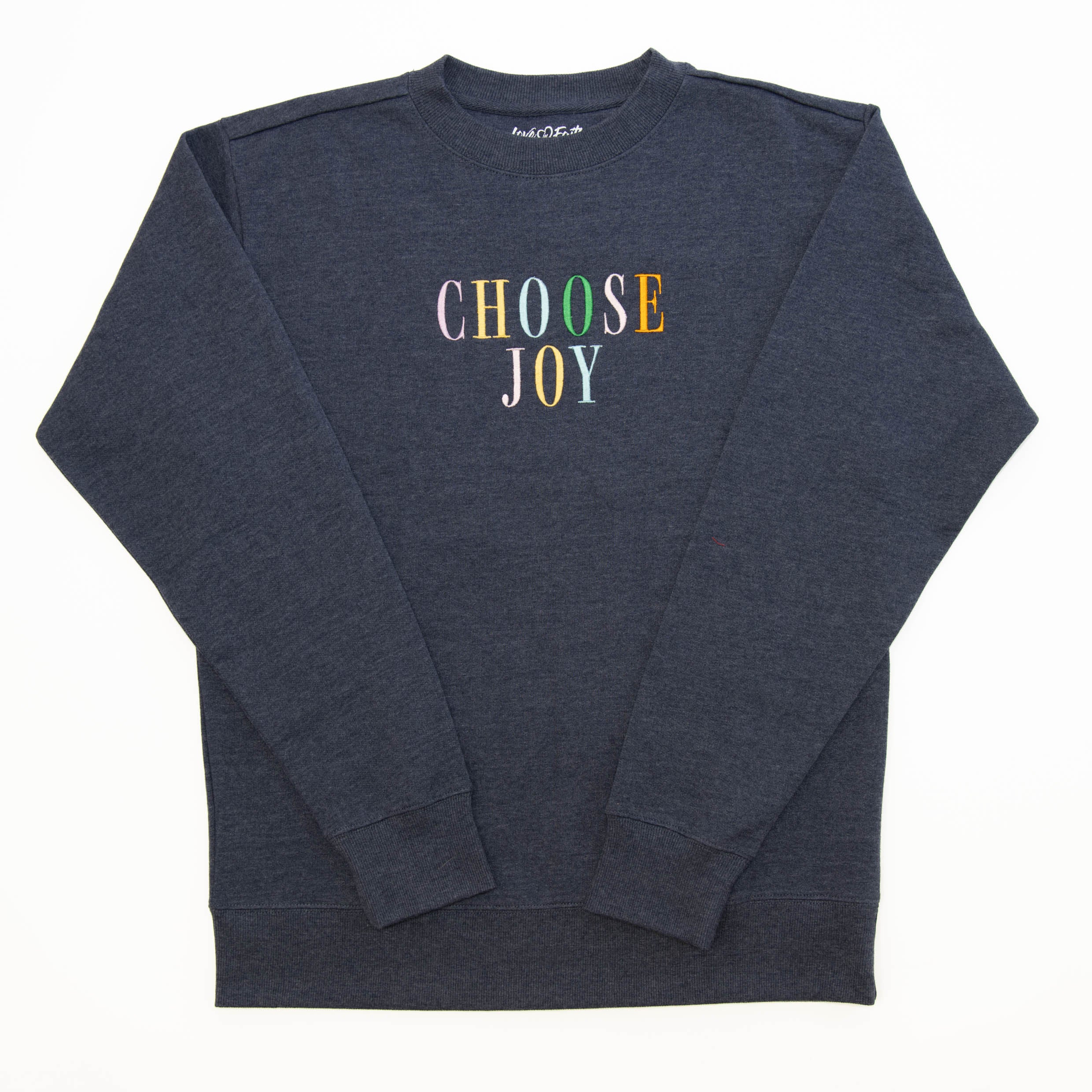 Choose Joy Embroidered Crewneck Sweatshirt - Image 2