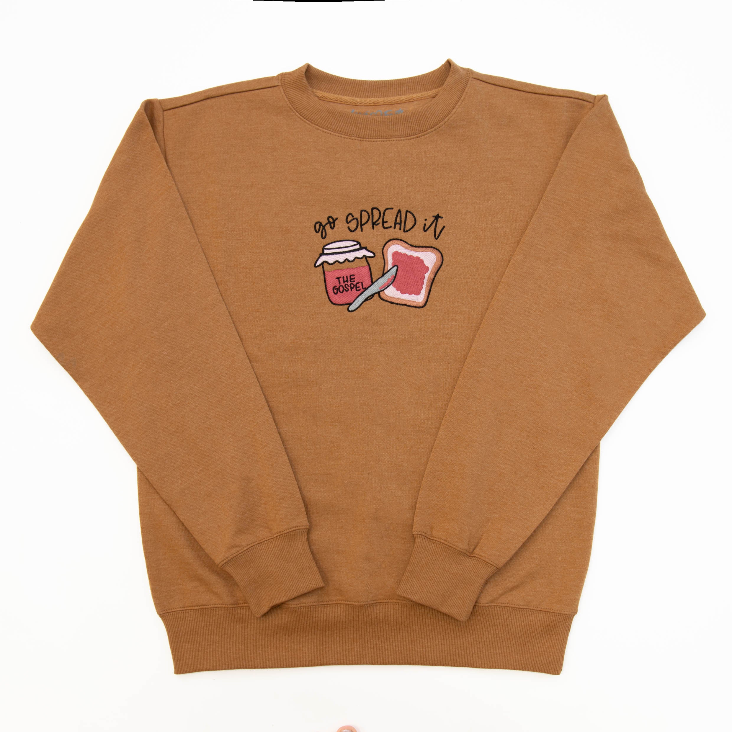Go Spread It Embroidered Crewneck Sweatshirt - Image 2