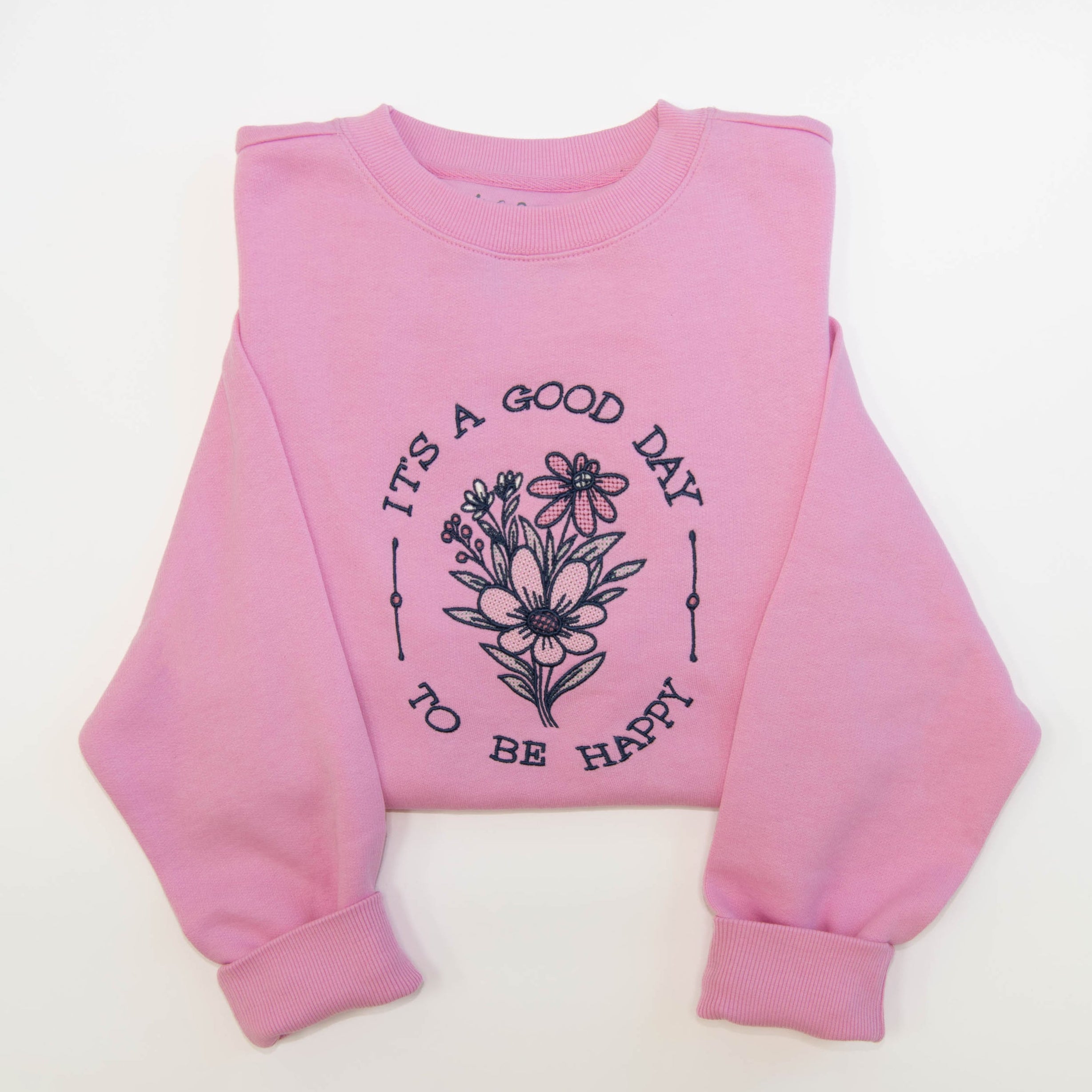 Good Day Embroidered Crewneck Sweatshirt