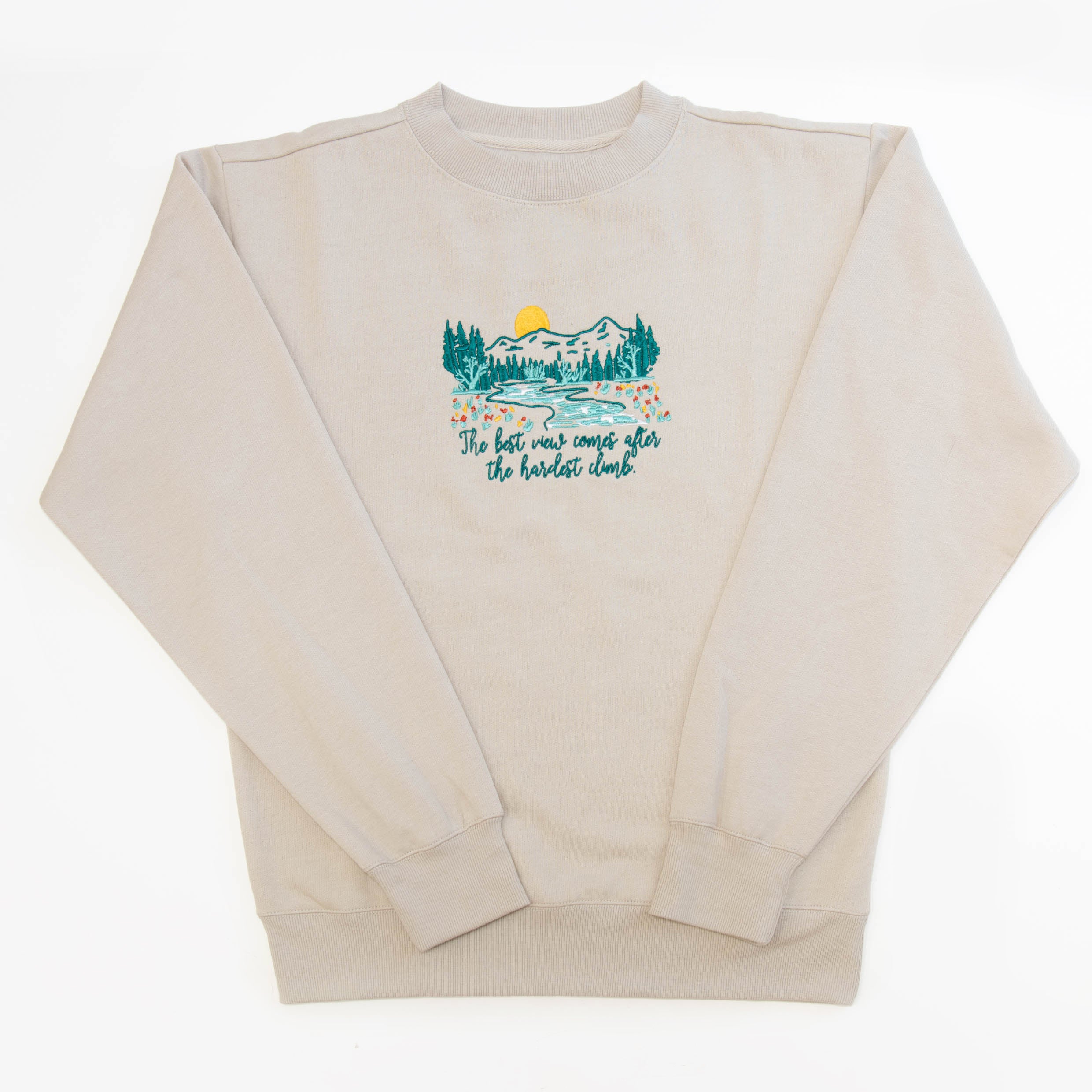 The Best View Embroidered Crewneck Sweatshirt - Image 2