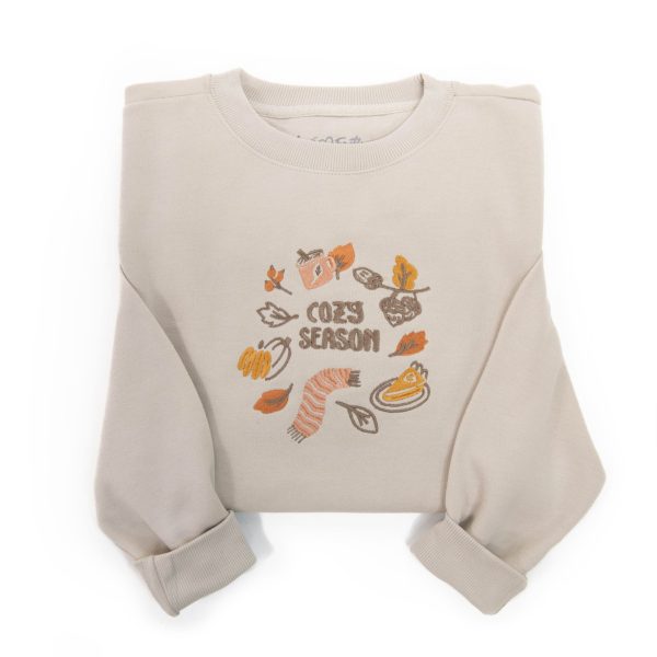 Embroidered Cozy Season Sweatshirt