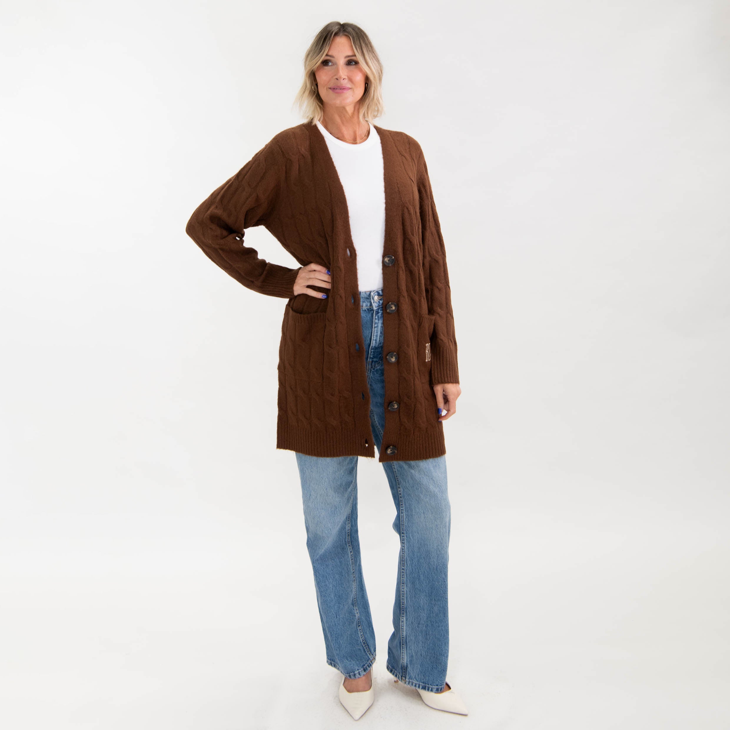 Blessed Cable Knit Cardigan - Image 7