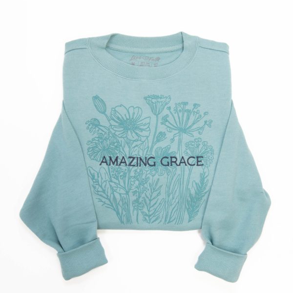 Amazing Grace Flowers Sweatshirt