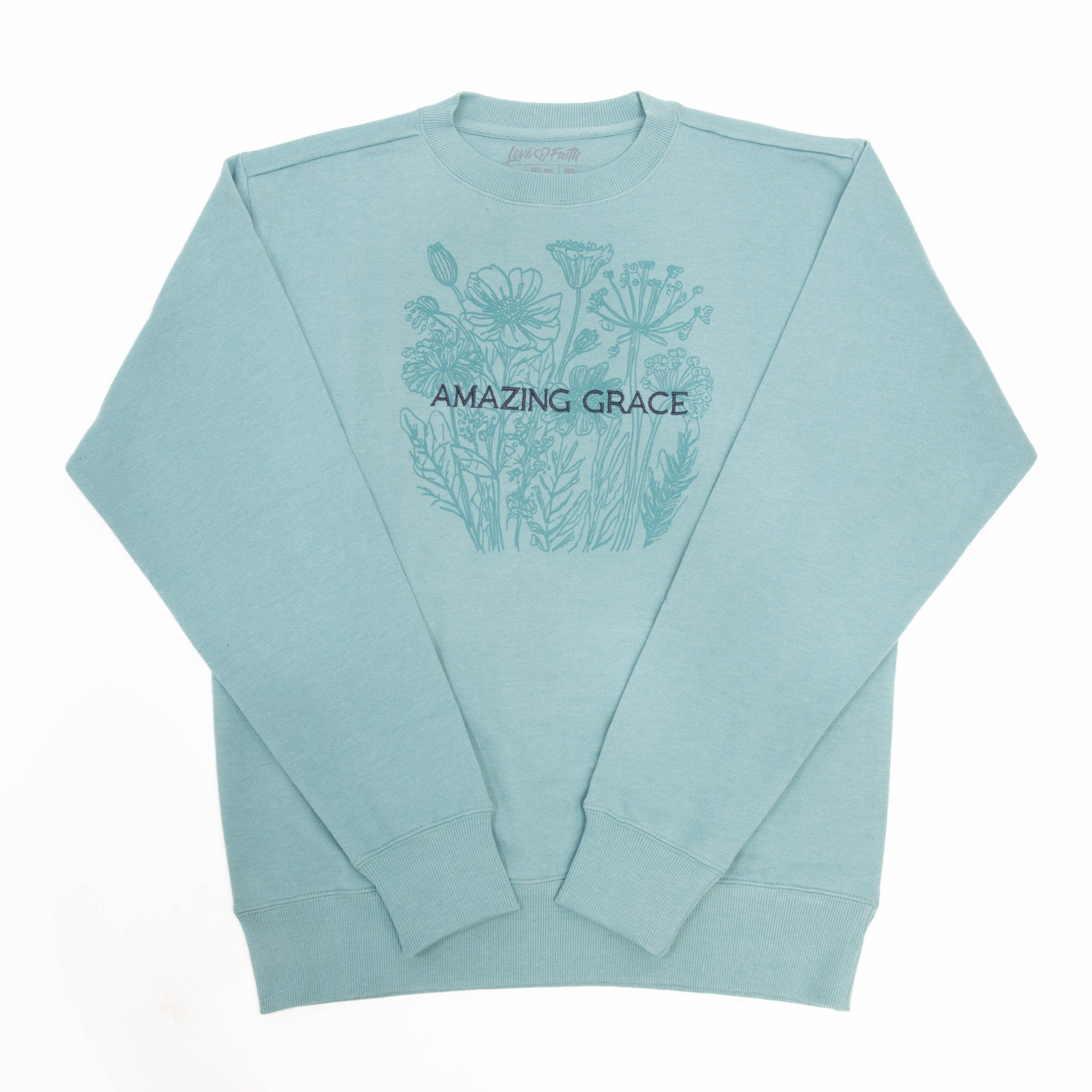 Amazing Grace Flowers Sweatshirt - Image 2