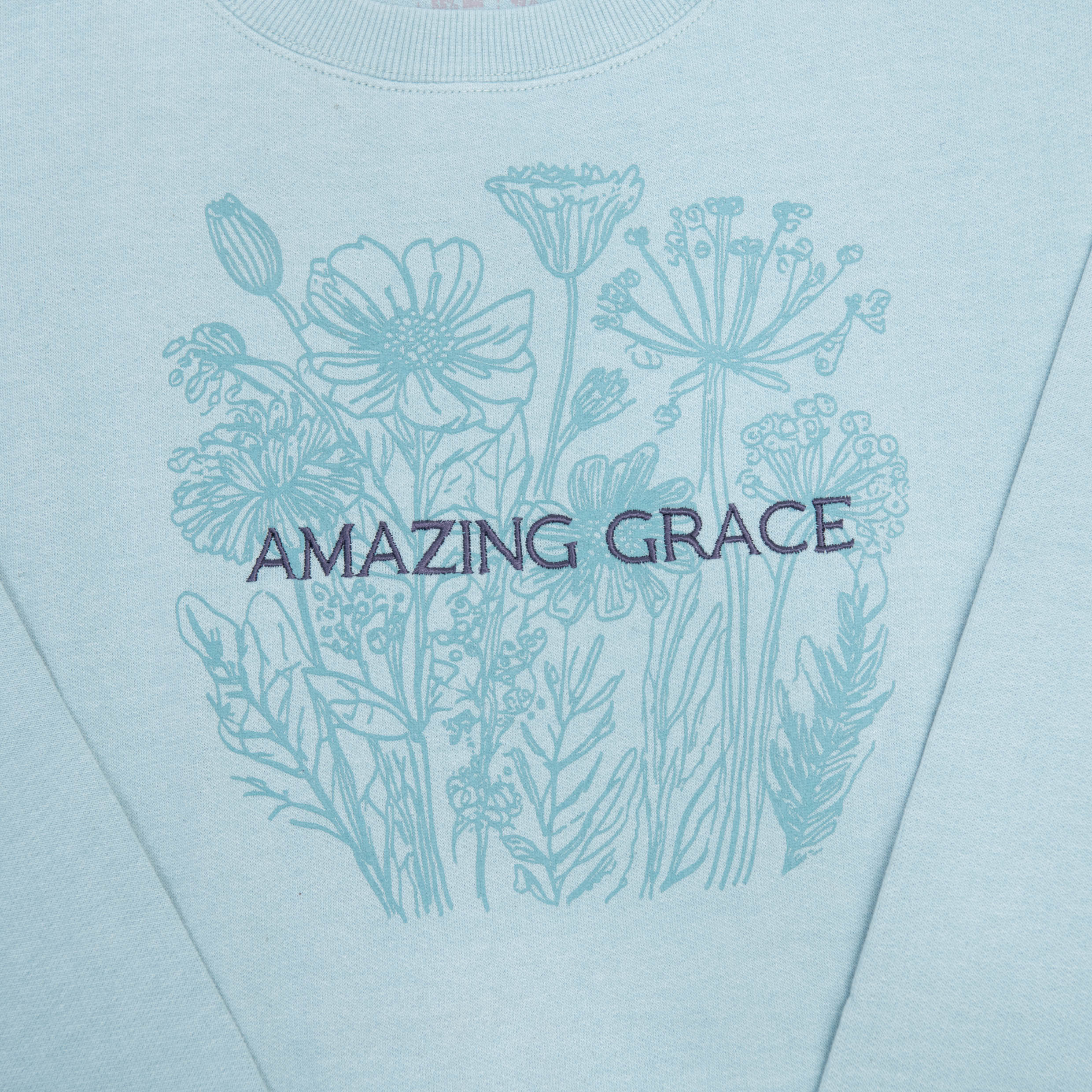 Amazing Grace Flowers Sweatshirt - Image 3