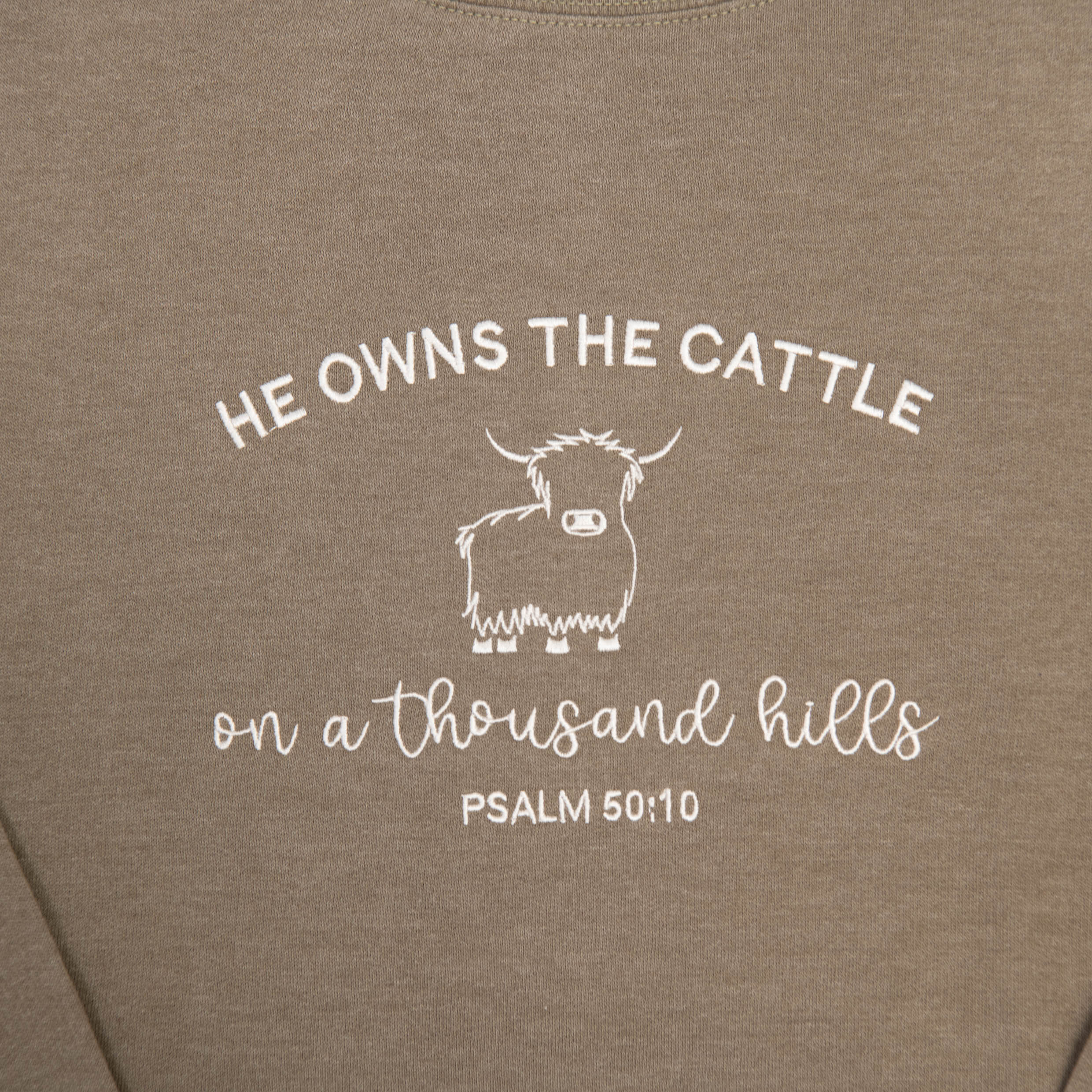 He Owns the Cattle Sweatshirt - Image 2