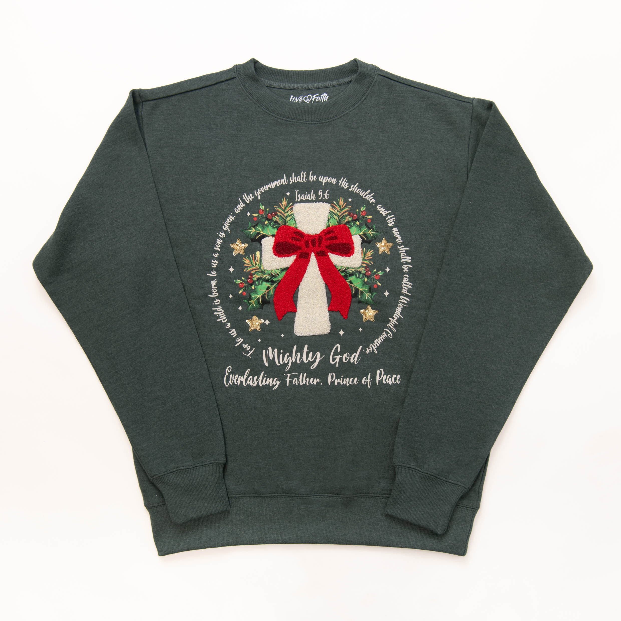 Embellished Isaiah 9:6 Sweatshirt - Image 2