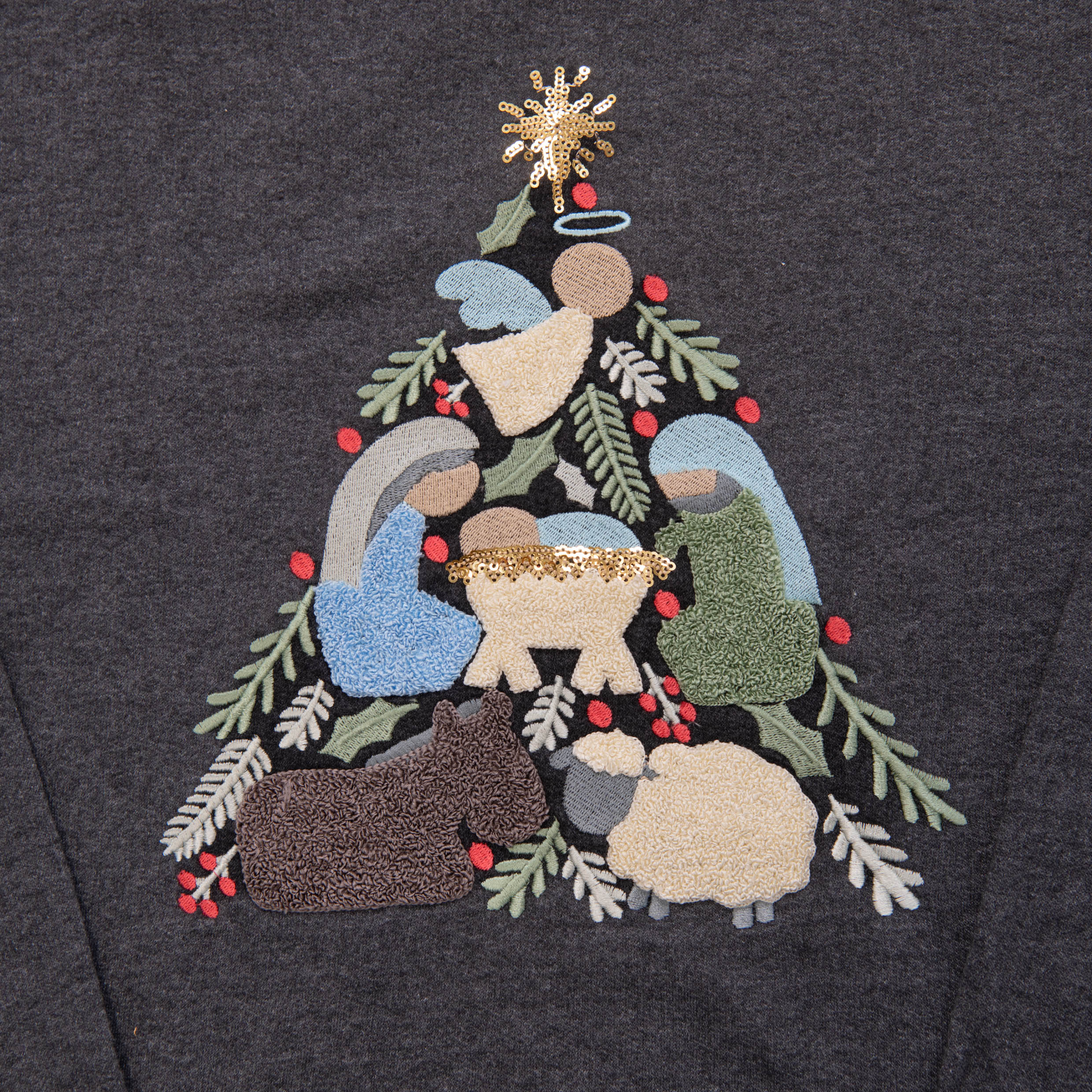 Embellished Nativity Tree Sweatshirt - Image 2