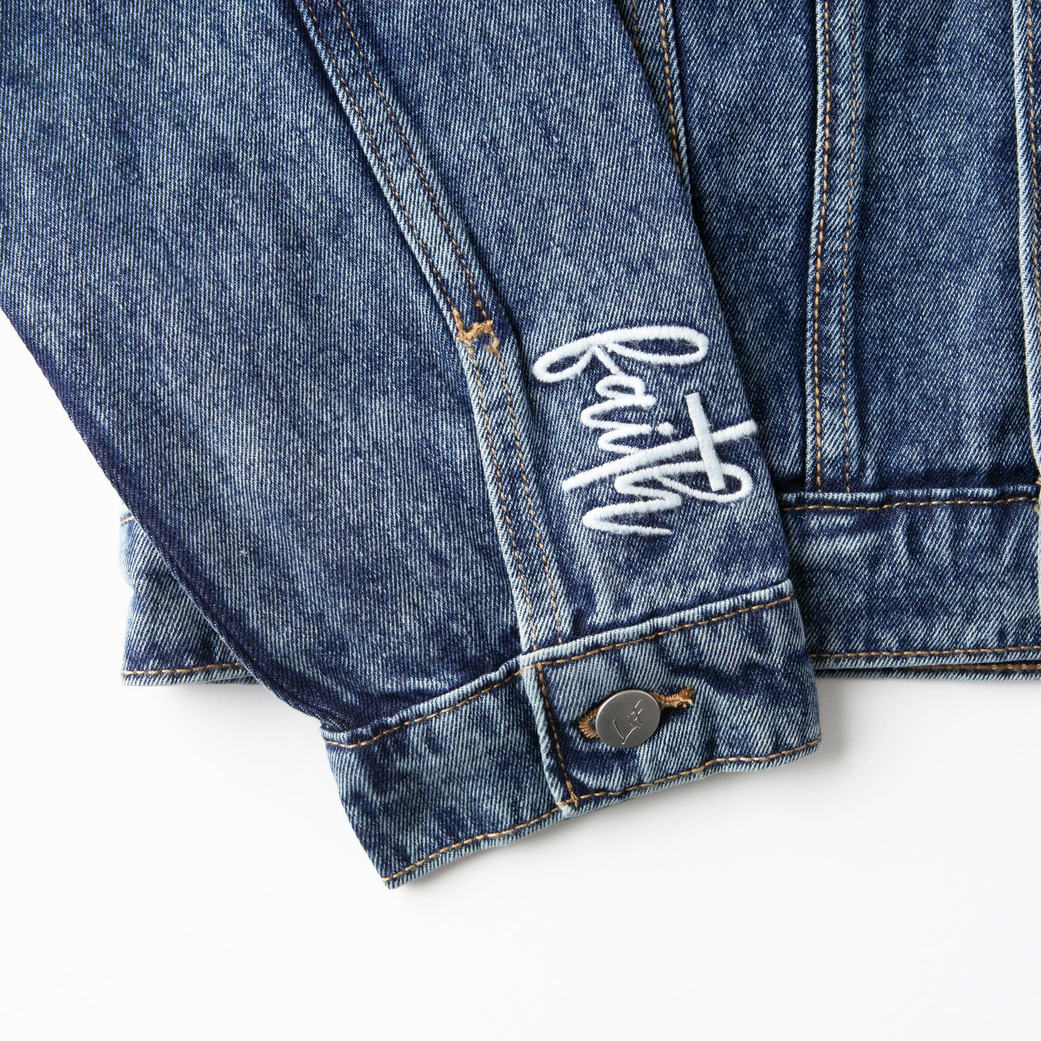 Vintage Washed Faith Denim Jacket - Image 2
