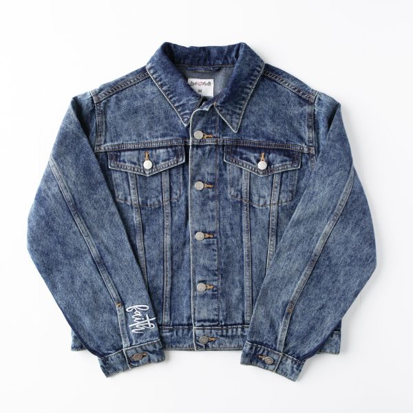 Vintage Washed Faith Denim Jacket