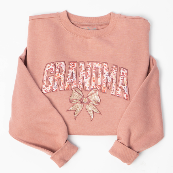 Grandma Embellished Crewneck Sweatshirt