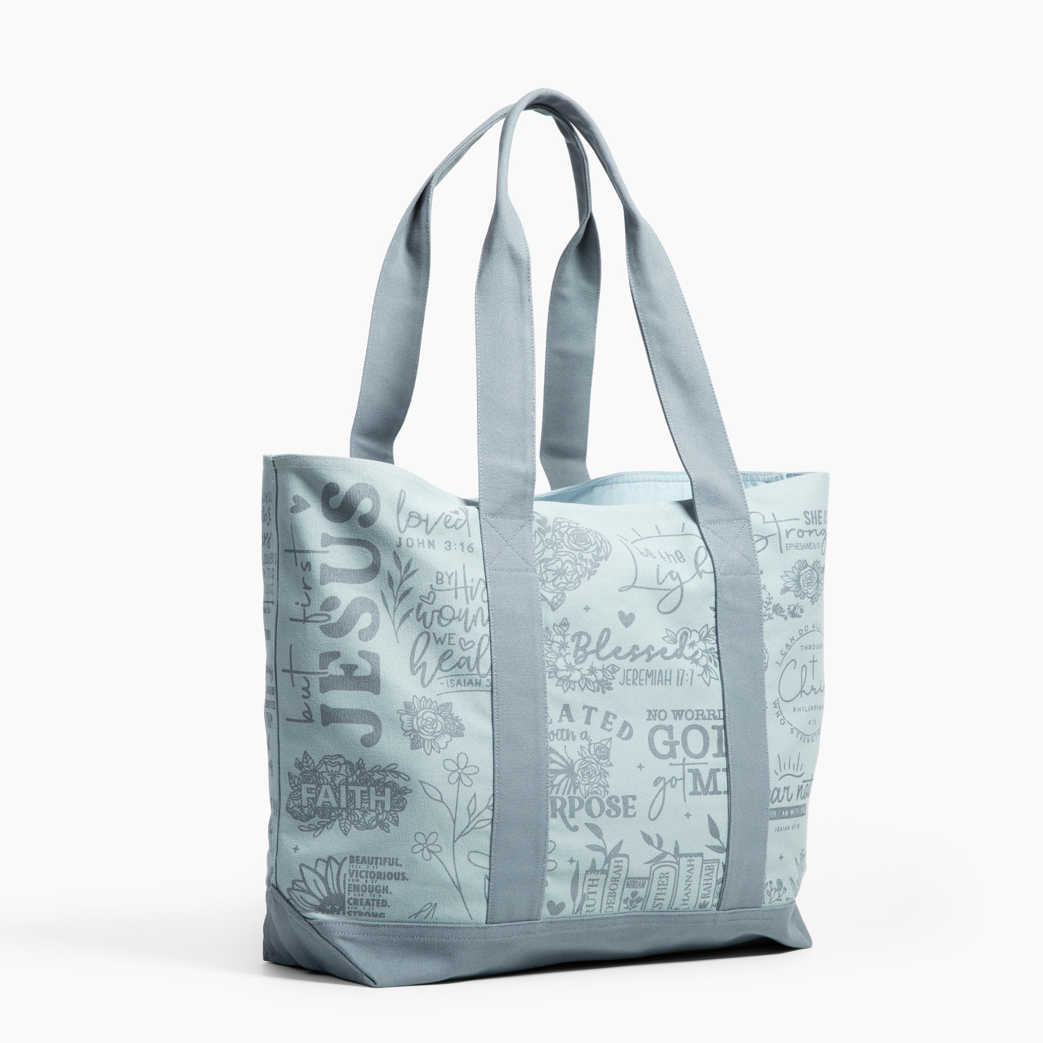 Jesus All Over Print Canvas Tote Bag - Image 3