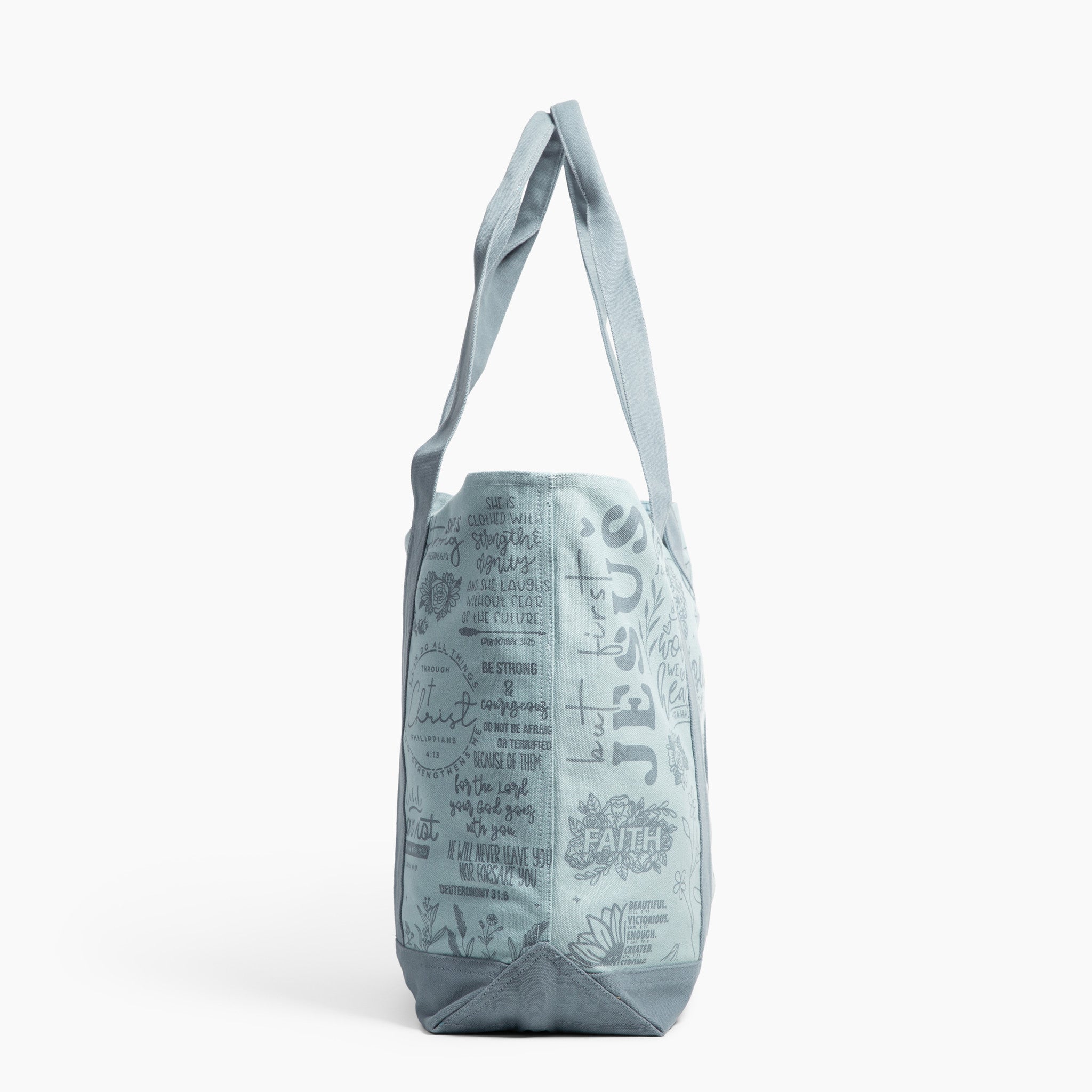 Jesus All Over Print Canvas Tote Bag - Image 4