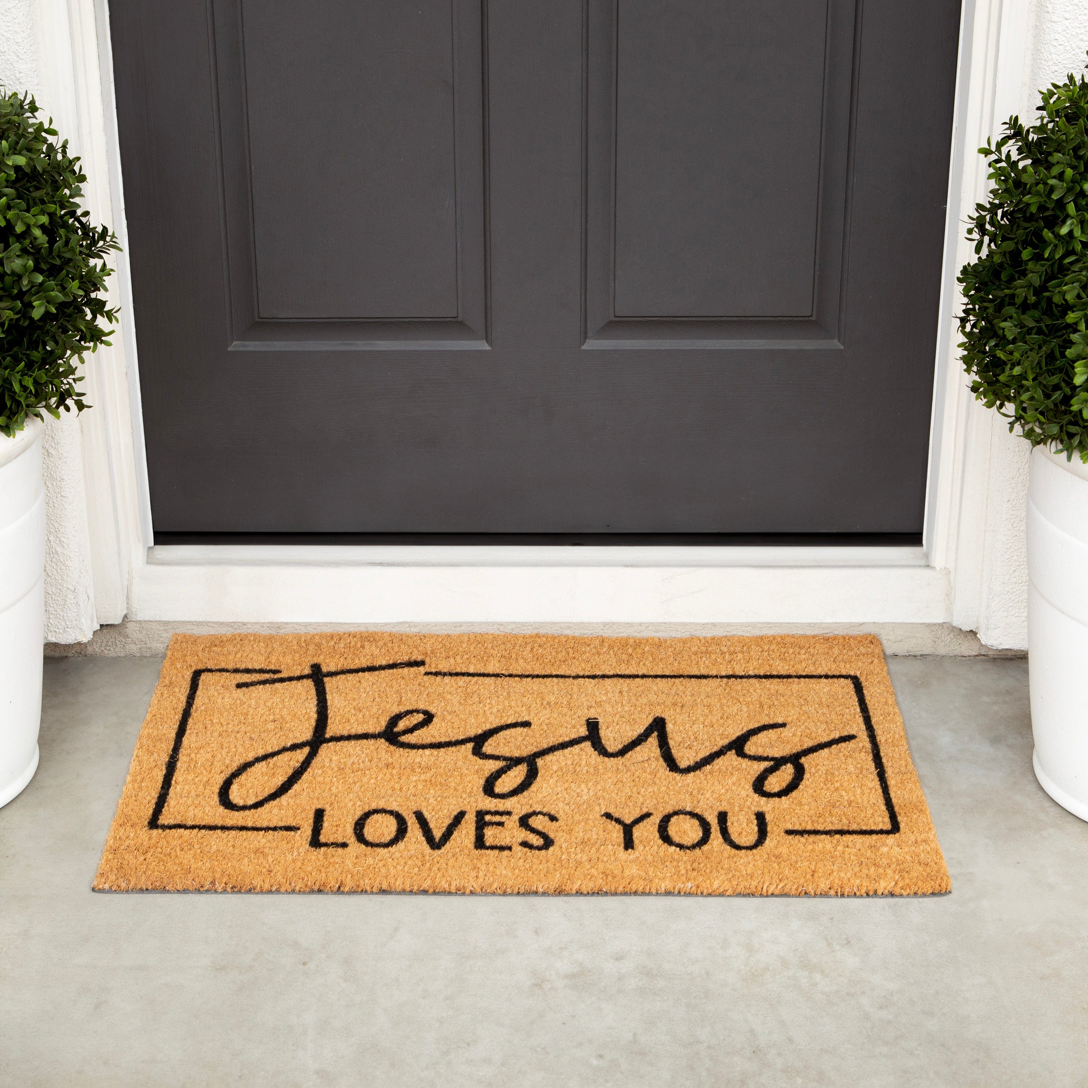Jesus Loves You Welcome Mat