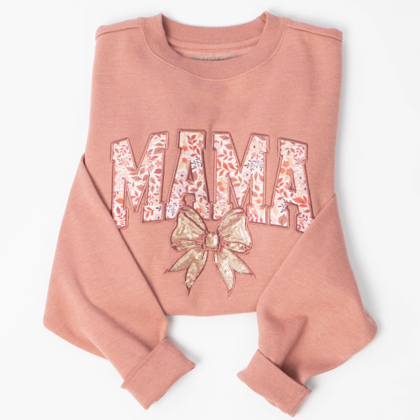Mama Embellished Crewneck Sweatshirt