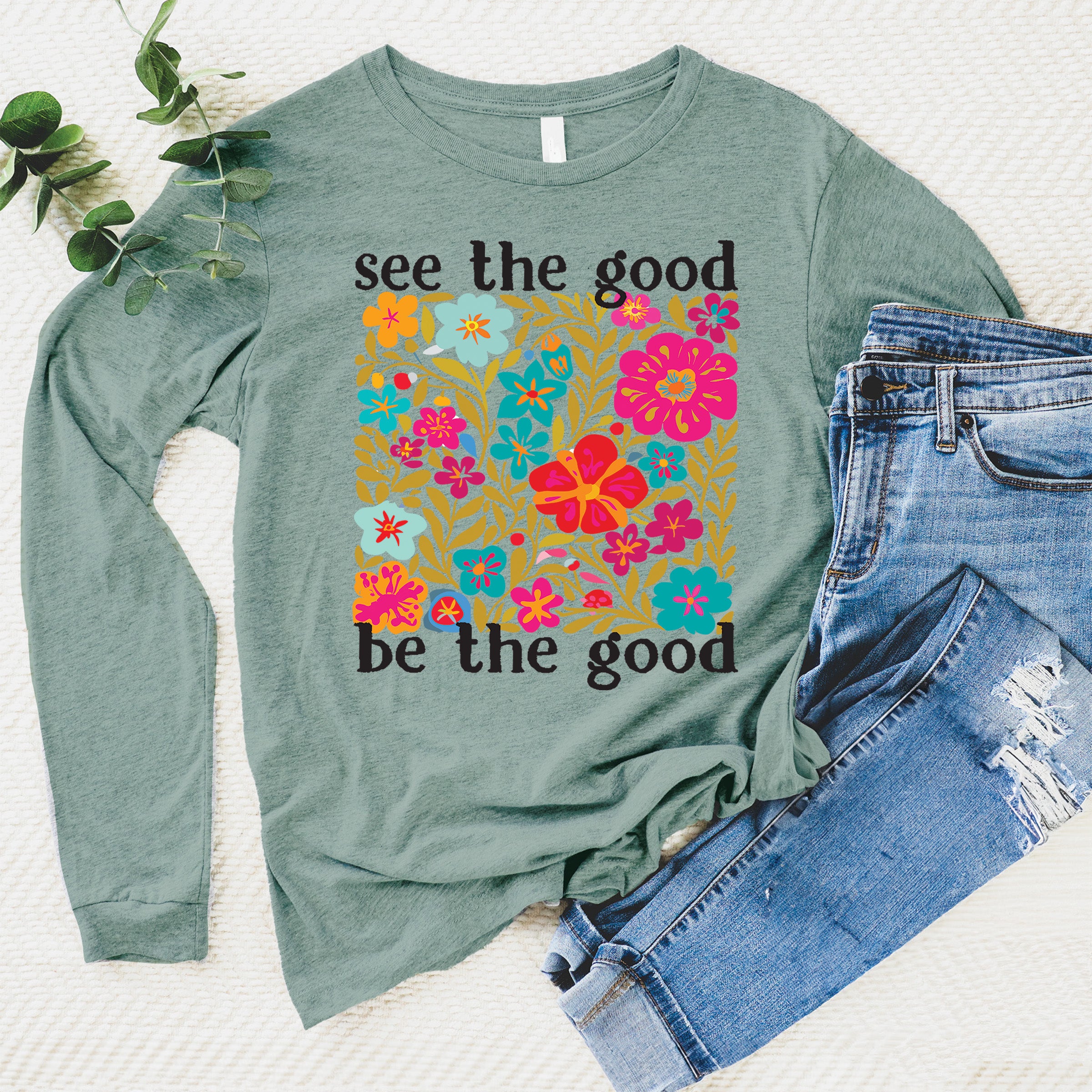 See the Good Floral Long Sleeve