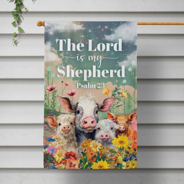 The Lord is my Shepherd Printed House Flag