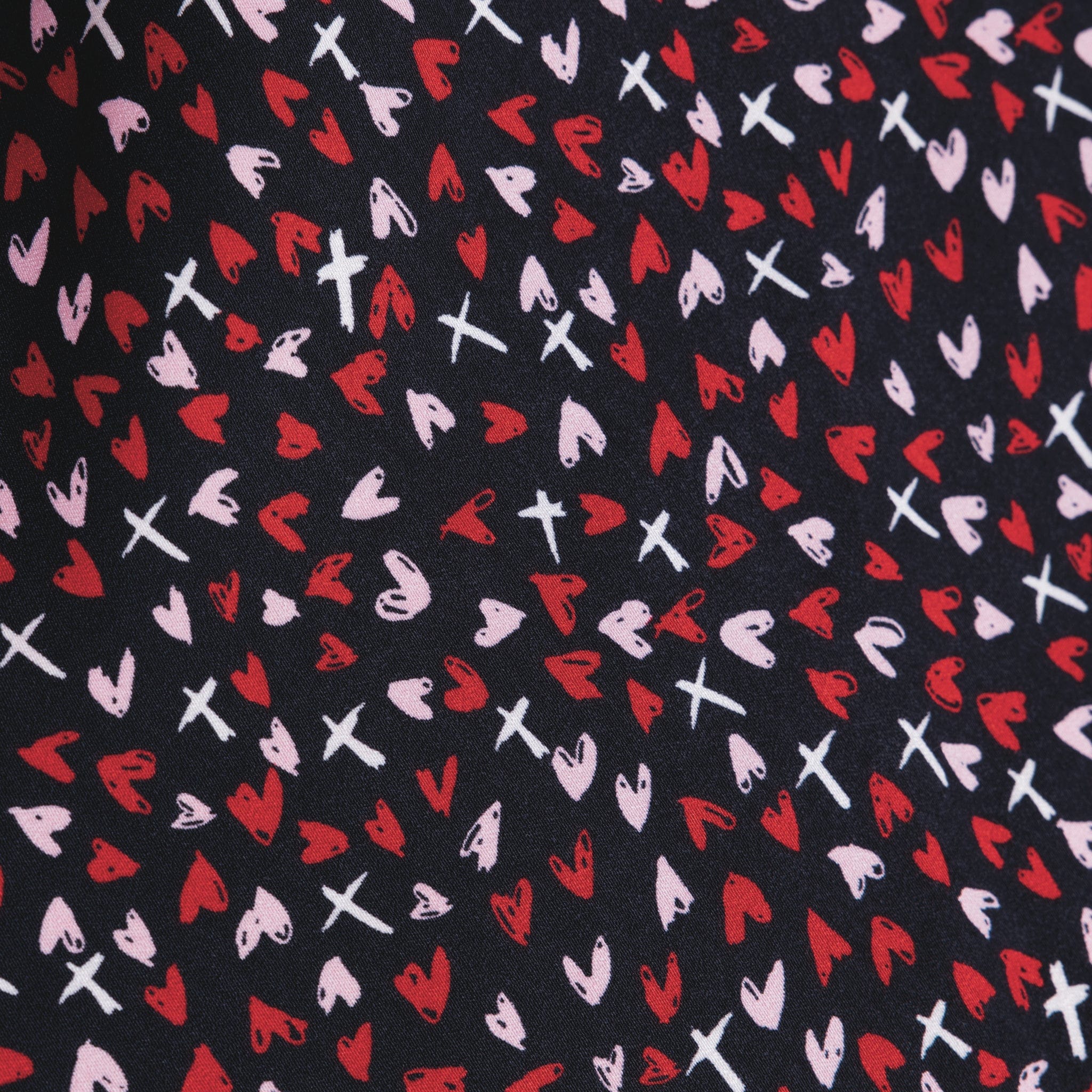 Love Never Fails Tossed Hearts Midi Slip Skirt - Image 2