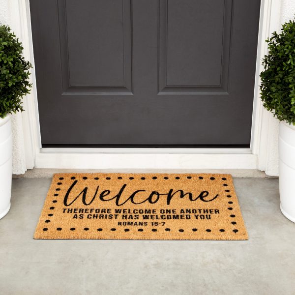 Romans 15:7 Welcome Mat